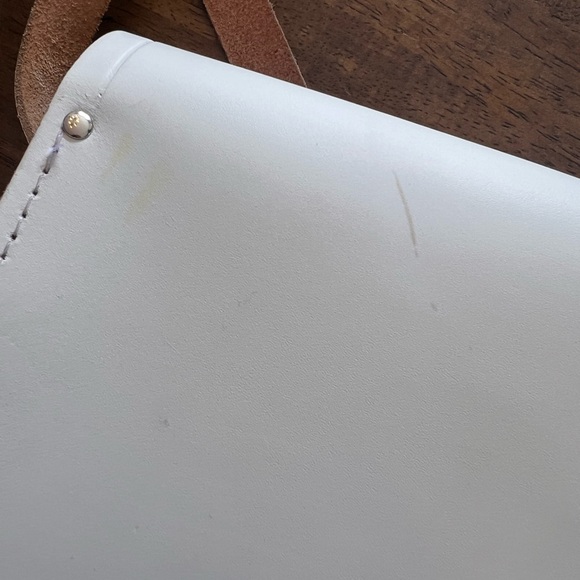 Cambridge Satchel Company White Leather Crossbody Satchel - Picture 10 of 14